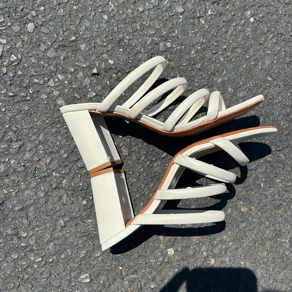 Schutz Strappy Block Heel Summer Sandal - Picture 4 of 15